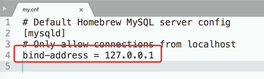 my.cnf文件默认设置
