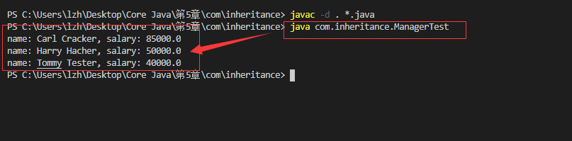 [Java核心技术(卷I)] - vscode手动编译运行继承类