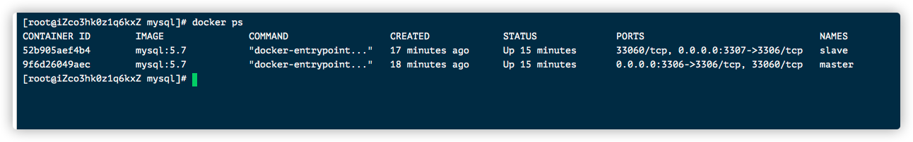 Docker 安装mysql主从-资灵