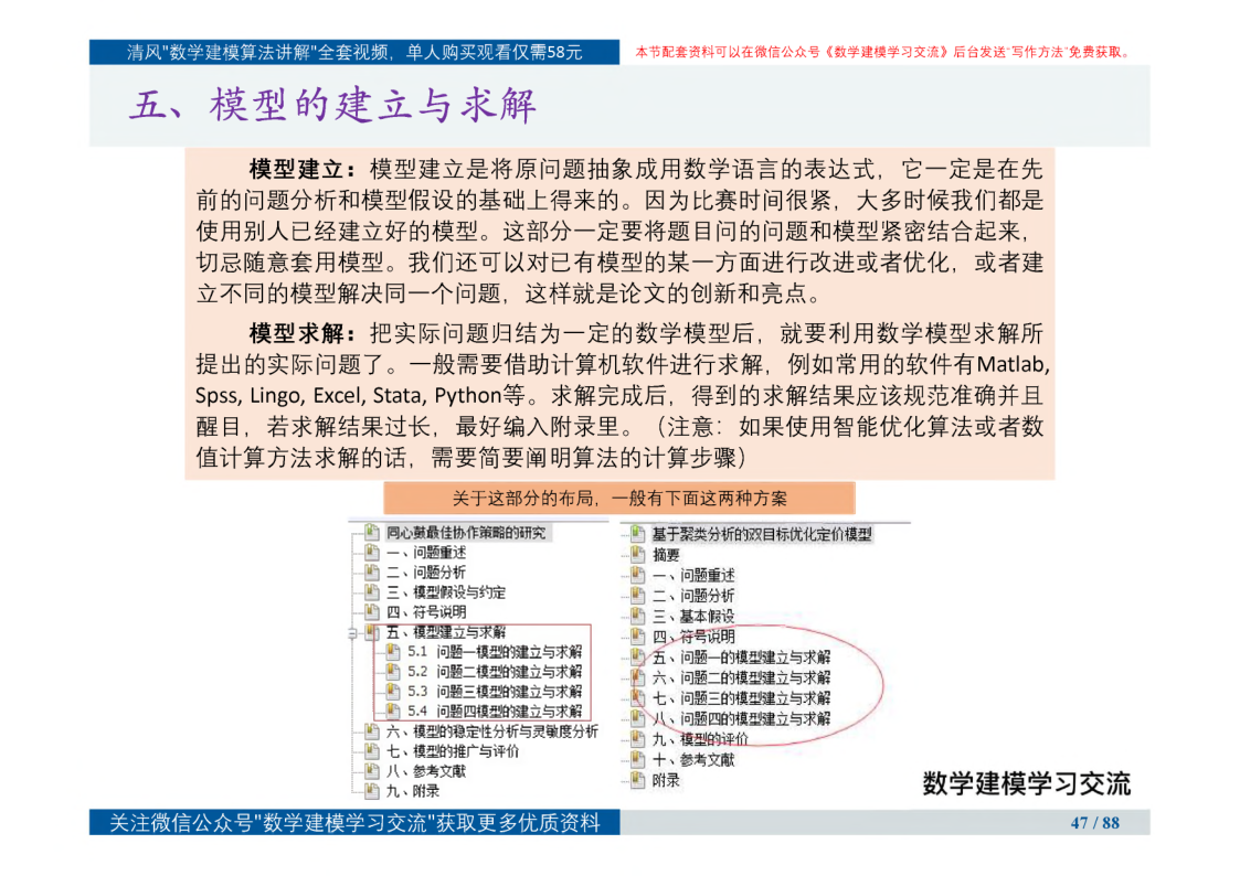 數學建模學習交流論文寫作課件_數學建模清風的寫作方法排版課件_賽亞