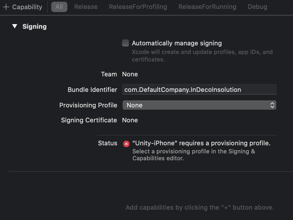 iOS项目集成unity(2020+ 版本)_releaseforrunning-iphoneos-CSDN博客