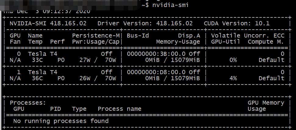 nvidia-smi结果