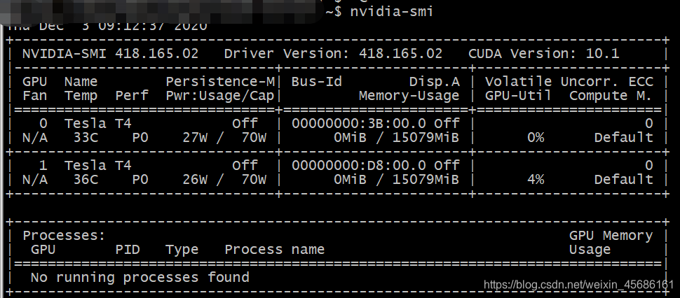 nvidia-smi结果