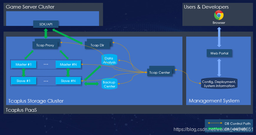 Figure 2.1 TcaplusDB architecture diagram