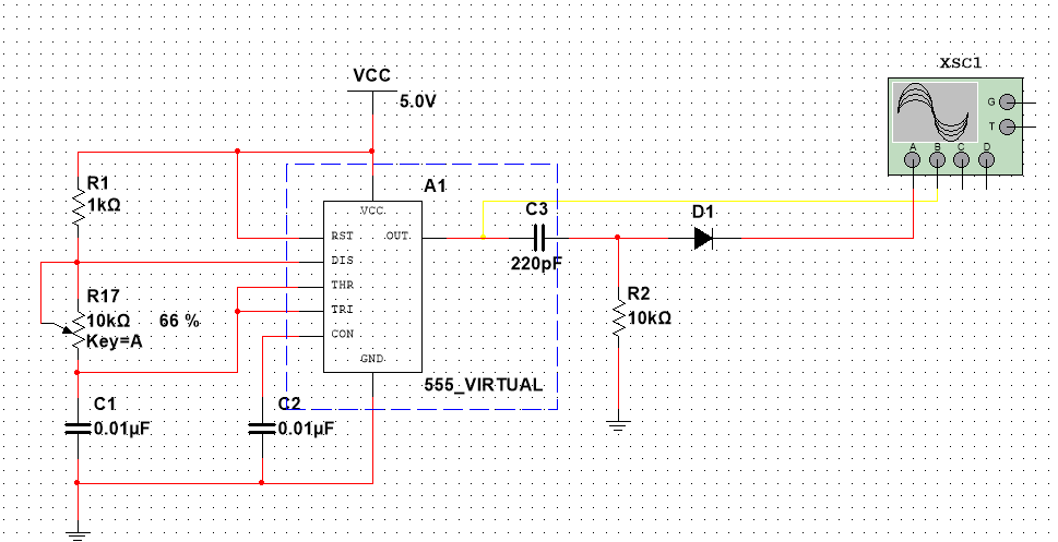 使用ne555来制作一个简单的频率可调的波形发生器