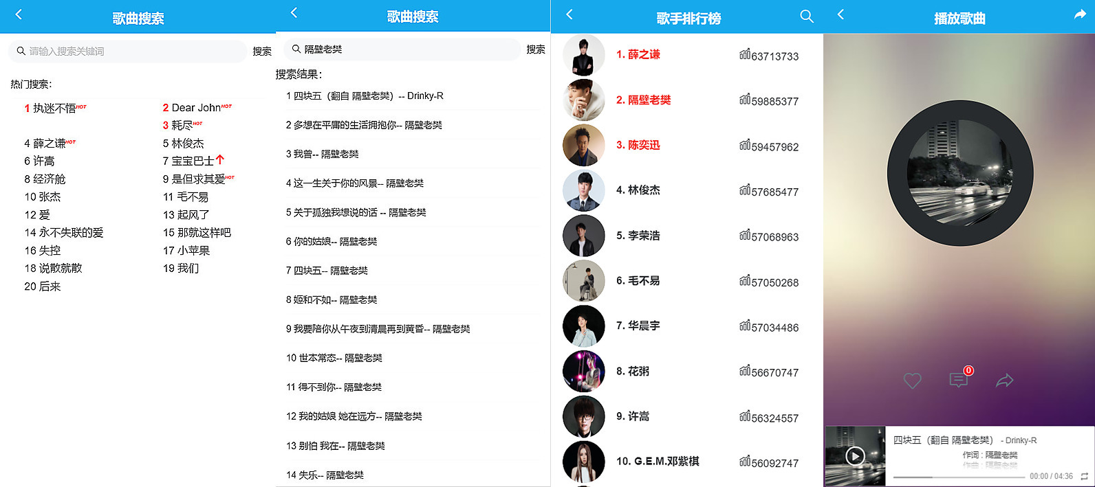vuecli20网易云音乐项目实践适合小白练习附git源码