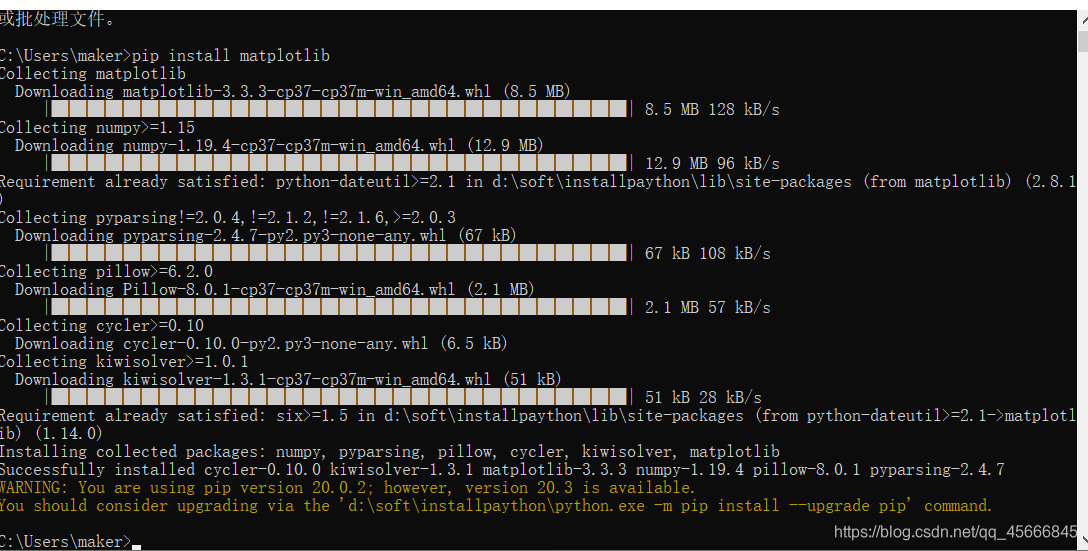 解决No Module Named 'Matplotlib'问题_No Module Named 'Matplotlib_张张No的博客-Csdn博客