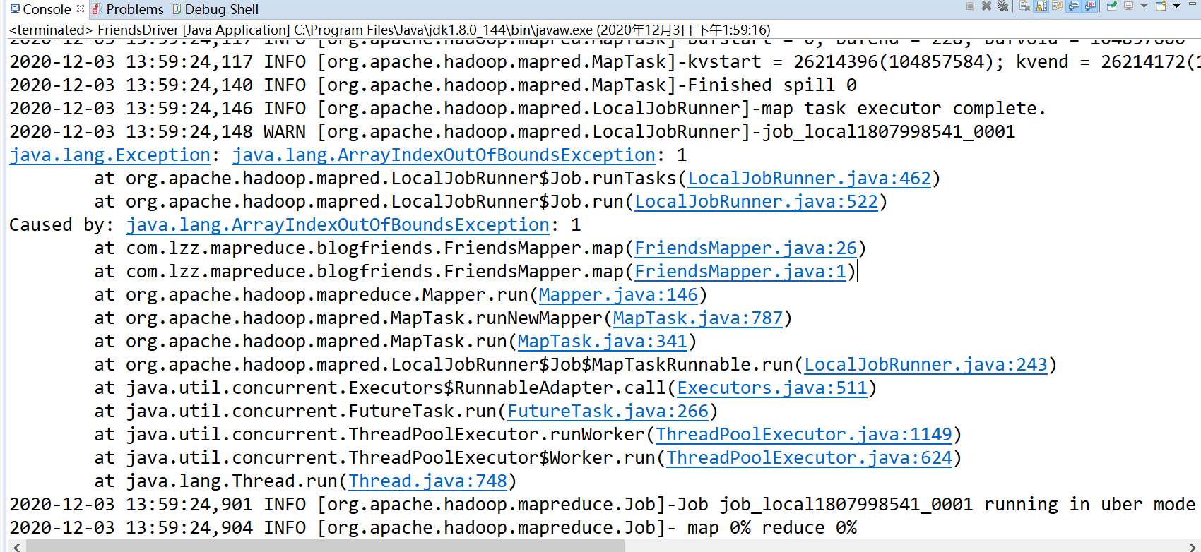 java.lang.Exception: java.lang.ArrayIndexOutOfBoundsException: 1（无奈，深层 ...