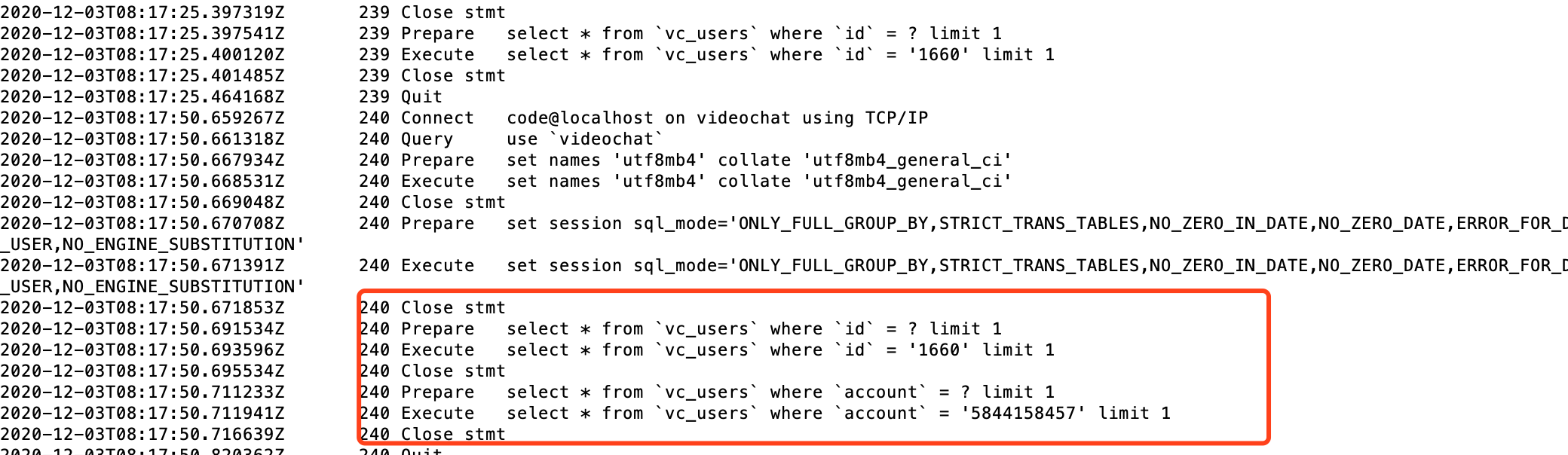 MySQL查看实时执行的SQL语句