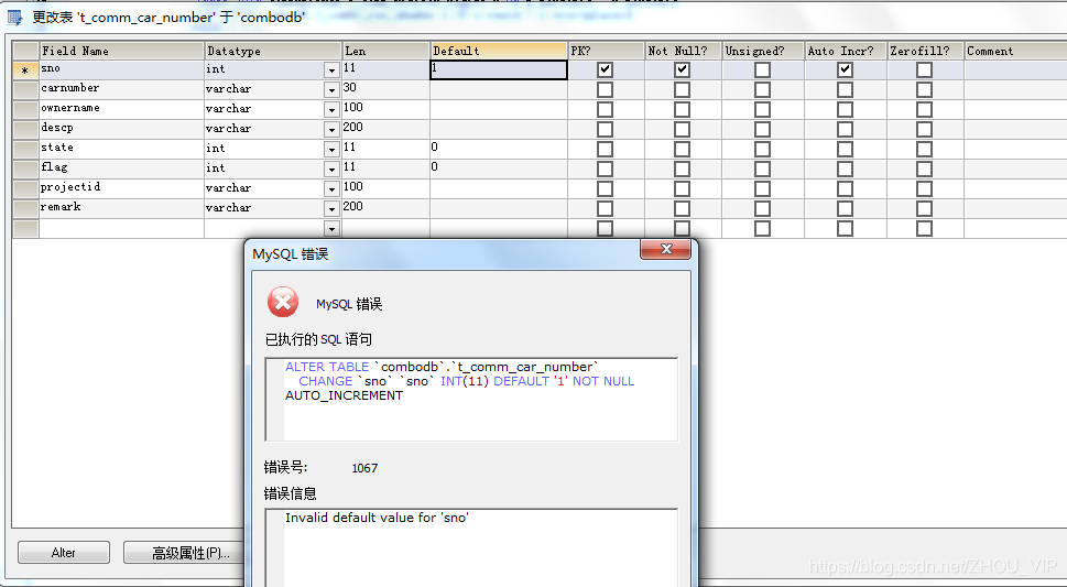 MySQL Invalid Default Value