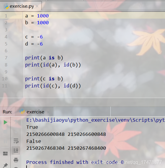 Python基础笔记（二）整数缓存、字符串驻留机制、字符串格式化等