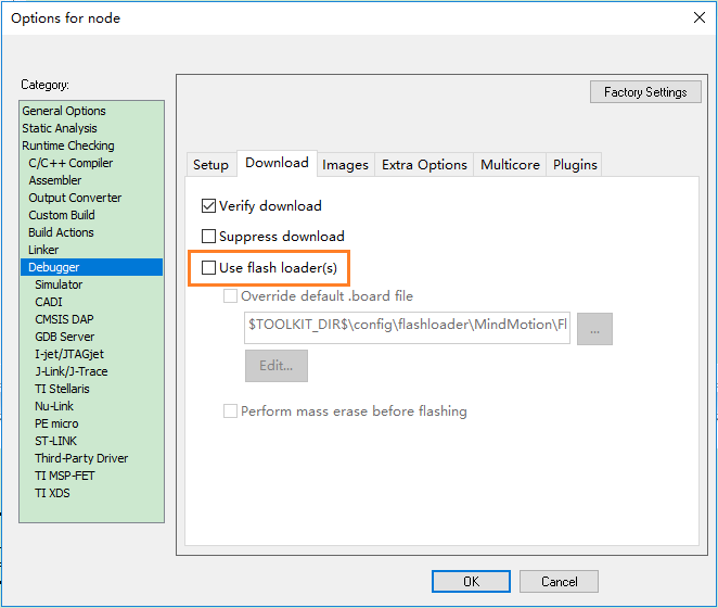 Iar execution failure in flash loader lizhuohui 