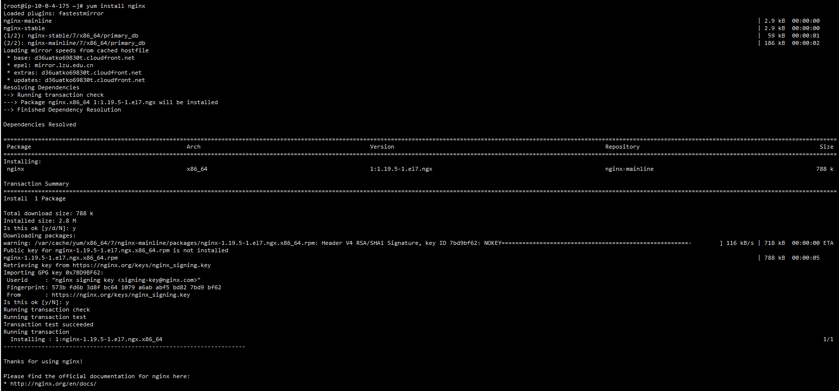 postgresql yum repo