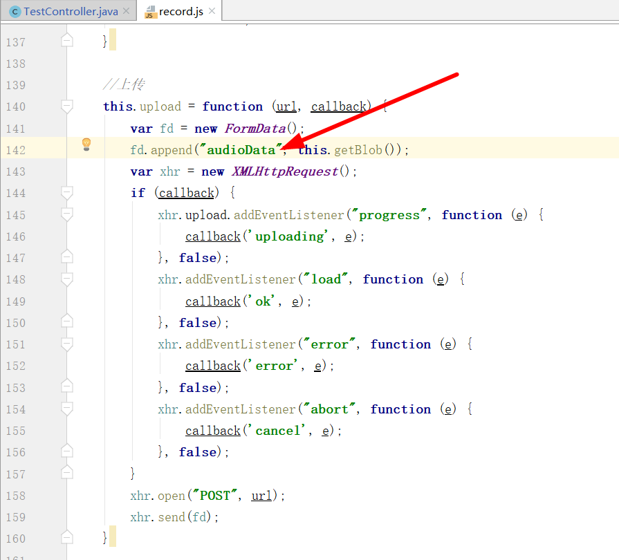 html web 录音上传, 解决报错 required request part ‘file‘ is not present_上传录音类型