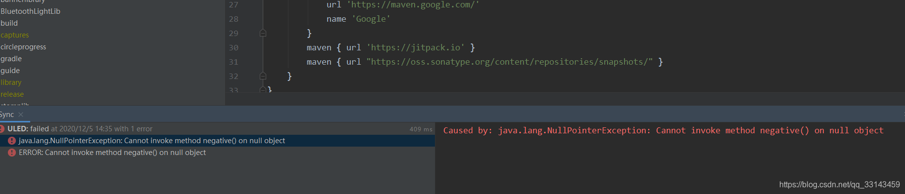 Caused by: java.lang.NullPointerException: Cannot invoke method ...