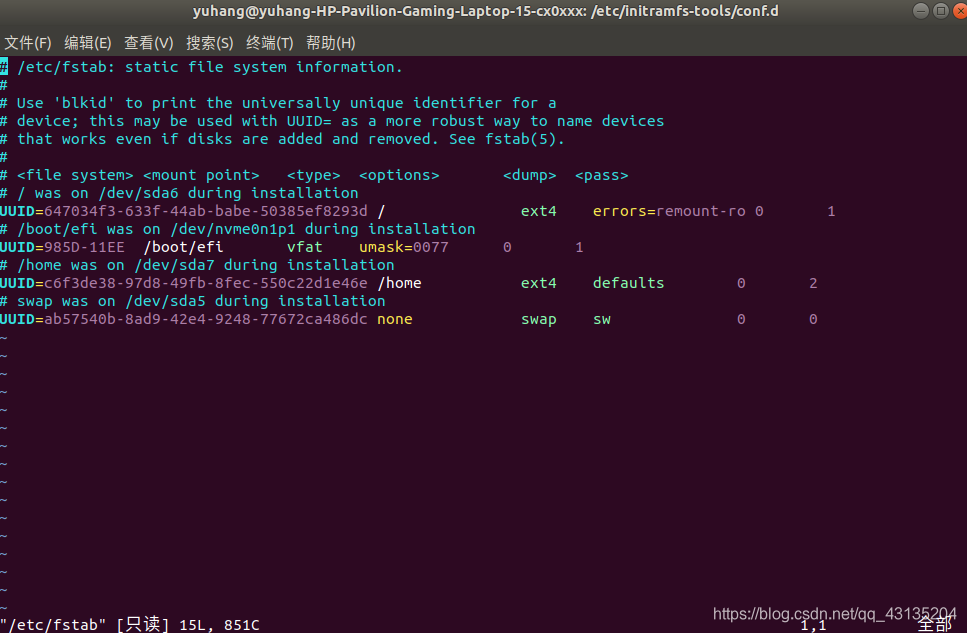 解决sudo update-initramfs -u 时报错-CSDN博客