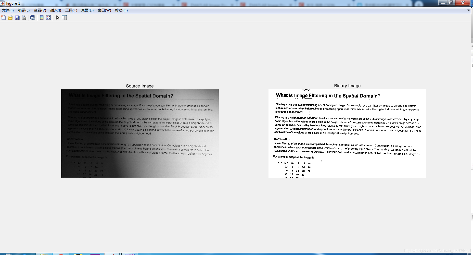 【MATLAB Image Processing Toolbox 入门教程七】“导入、导出和转换”之“图像类型转换Ⅱ——使用阈值法转换为二值 ...