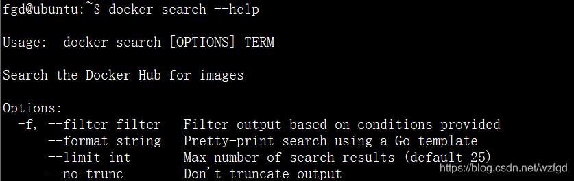 docker search指令