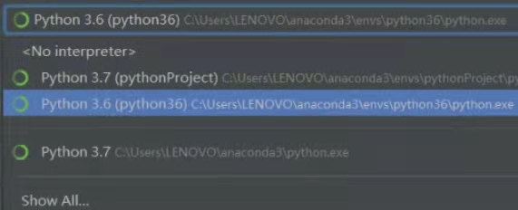 Pycharm configures anaconda environment - Programmer Sought