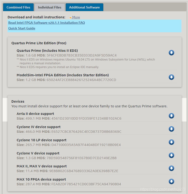 Intel FPGA 开发工具 Quartus/ModelSim 20.1.1 安装_英特尔fpga开发工具多大-CSDN博客