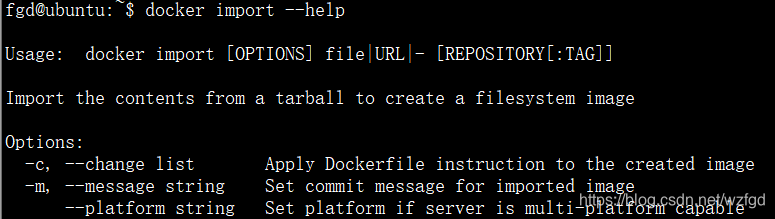 docker impor