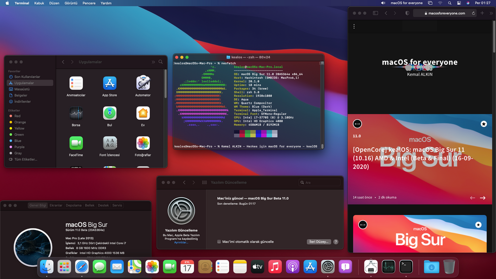 黑苹果macosbigsur111016正式发布支持intel和amd处理器cloveropen