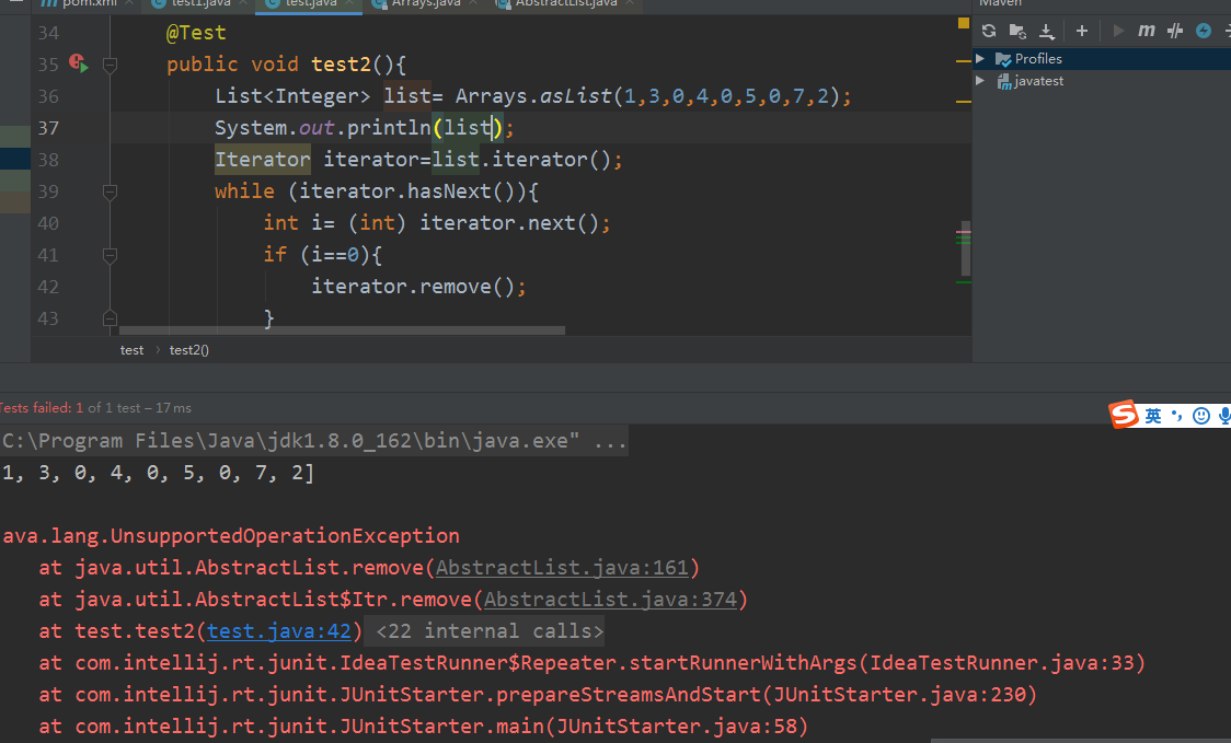 Java 关于操作list集合出现unsupportedoperationexception的原因和解决办法 Zsj369的博客 Csdn博客