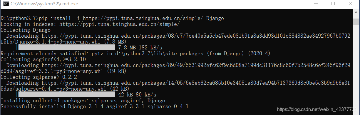 使用pip来安装numpy、matplotlib、pandas、pygame、Django_pip install pandas numpy ...
