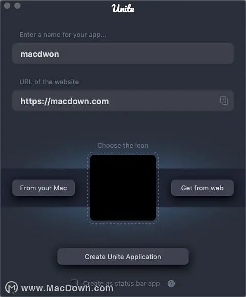 Unite for Mac(将网站转化为应用程序)