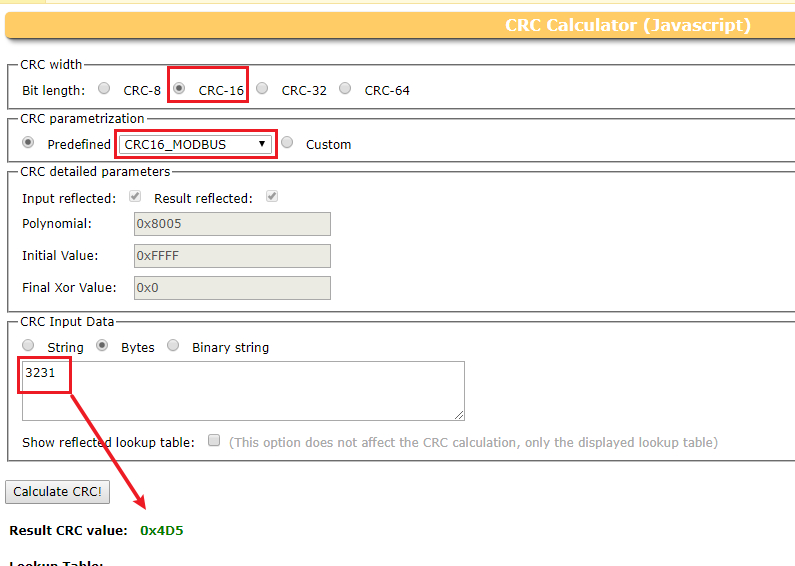 CRC校验python实现--计算crc16校验数据的校验码_在线校验码计算-CSDN博客