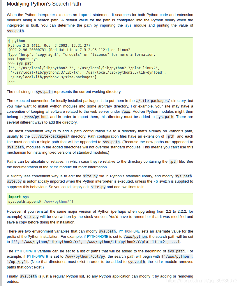 Linux中PATH、PYTHONPAT、sys.path小结_export pythonpath=src-CSDN博客
