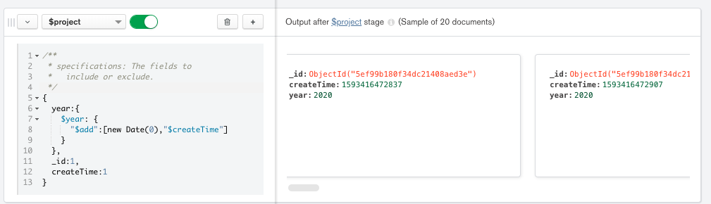 can‘t convert from BSON type long to Date