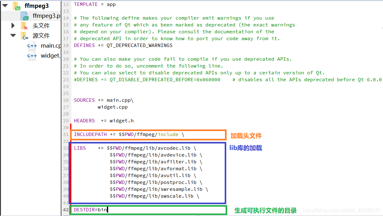 Configuration in pro