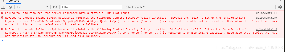 Refused to execute inline script because it violates the following ...