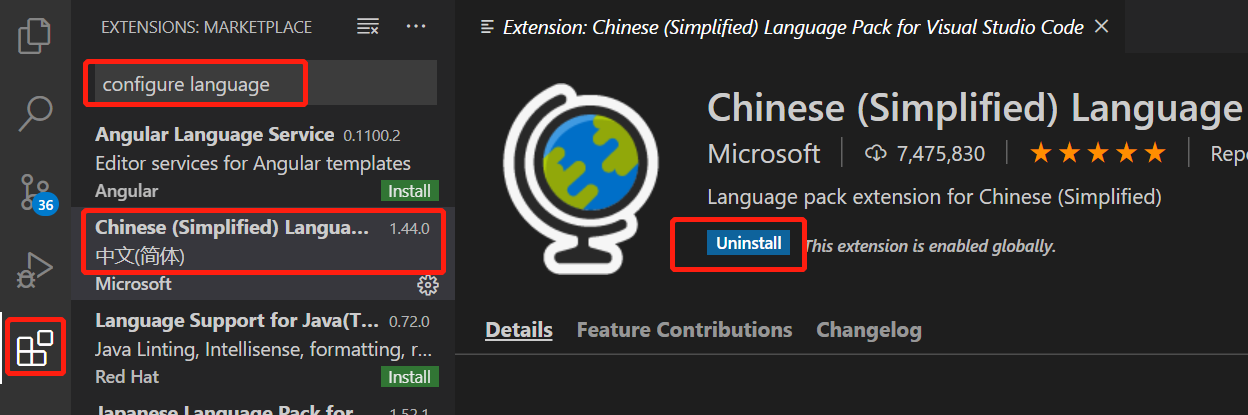 Vscode设置中文