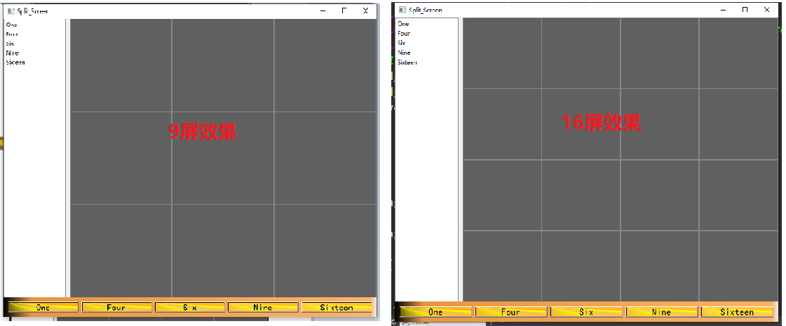 Qt_实现视频监控分屏效果的思想（1，4，6，9，16屏）