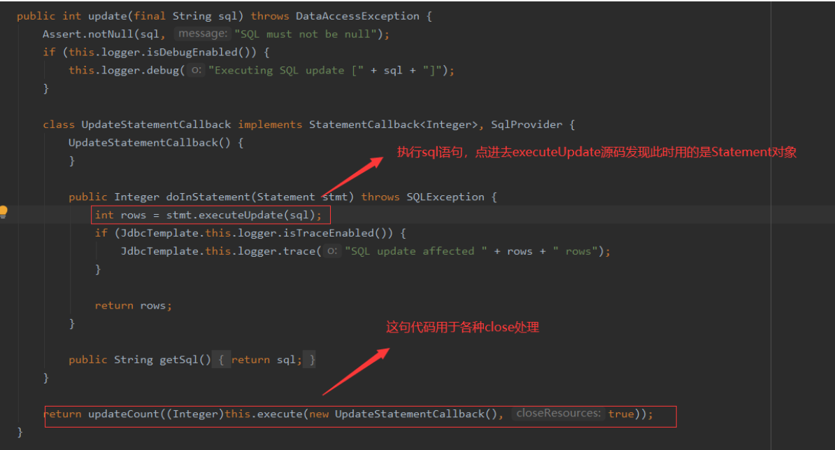JdbcTemplate基本使用_jdbctemplate需要关闭连接吗CSDN博客