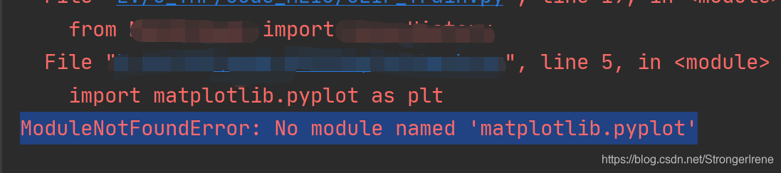 ModuleNotFoundError: No module named ‘matplotlib.pyplot ...
