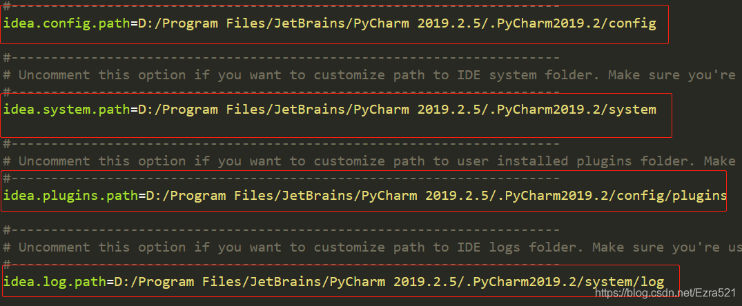 更改C盘中Pycharm缓存文件目录