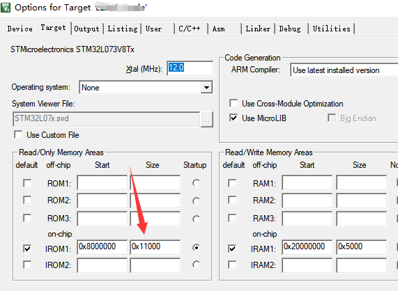 关于 keil 报错：Error: L6220E: Load region LR_IROM1 size.....等解决方式