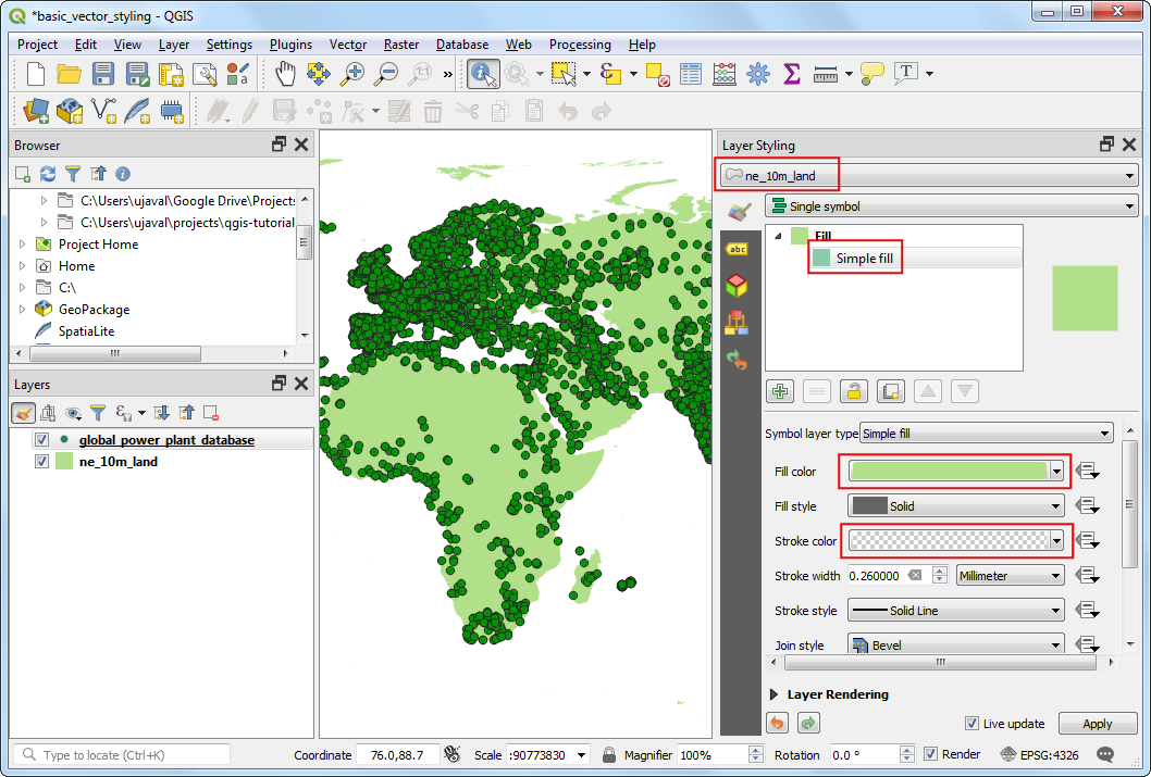 基本向量格式qgis