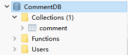 数据库中则为CommentDB