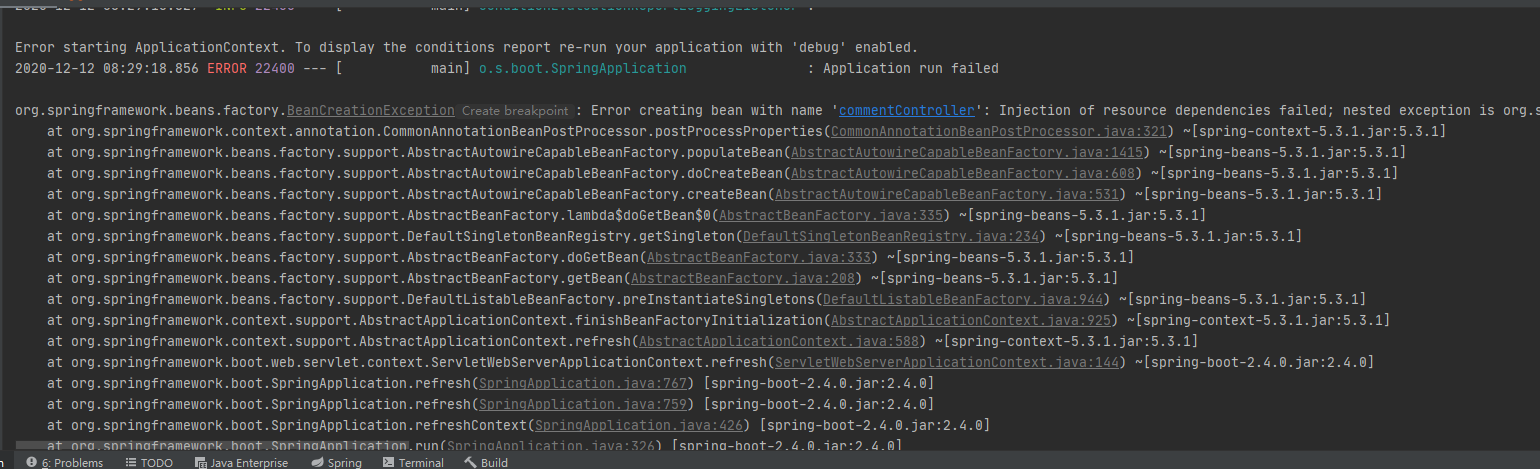 于是报了个异常