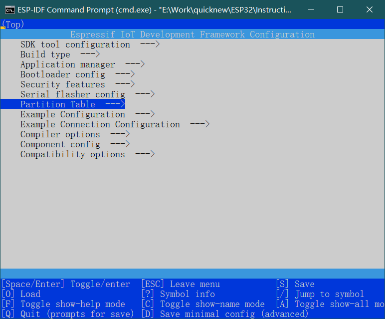 Partition table