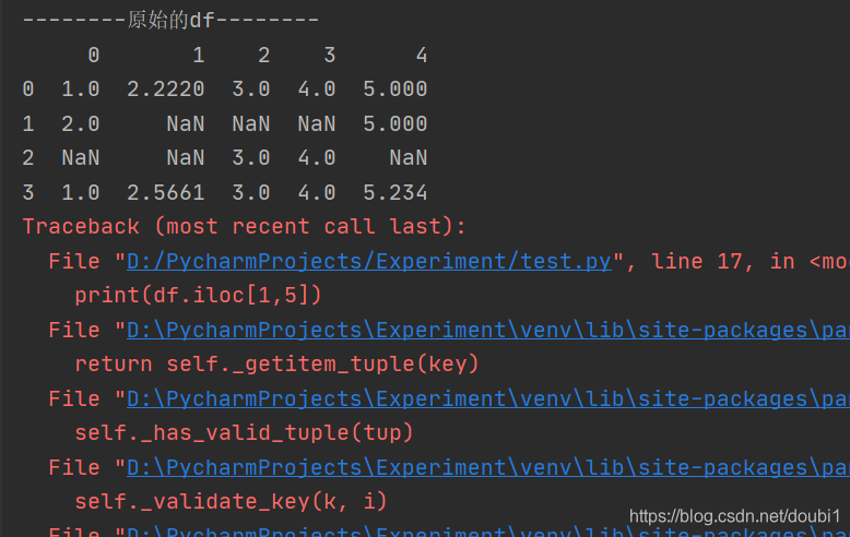 python Dataframe iloc时一直报out-of-bounds 和 根据行索引取Dataframe的多行值_dataframe ...