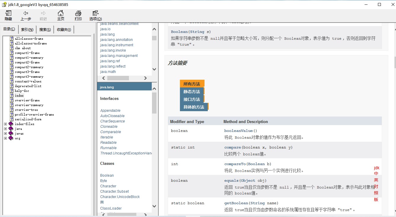 java api 1.8版本参考中文版免费领取