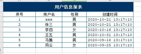 Vue+SpringBoot导出Excel，自定义要导出的表格的列