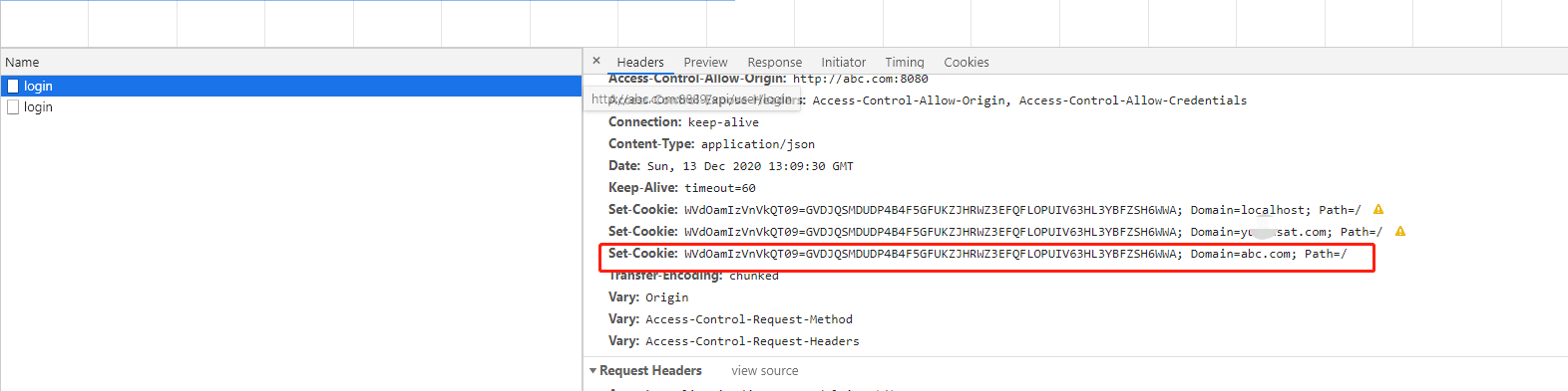 Google浏览器跨域不能设置cookie问题