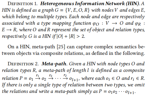 HIN and meta-path